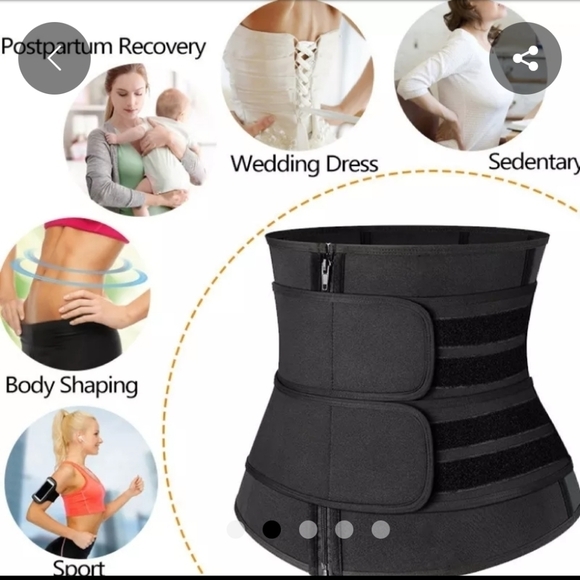 NEW WAIST CHINCHER DOUBLE STRAP BODY SHAPER PLUS SIZE 2XL - Picture 3 of 5